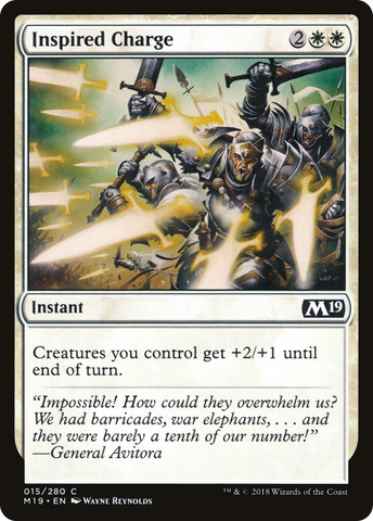 {C} Inspired Charge [Core Set 2019][M19 015]