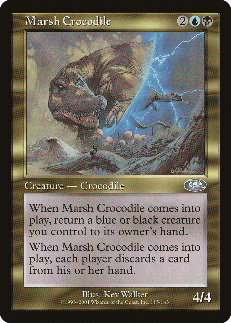{C} Marsh Crocodile [Planeshift][PLS 115]