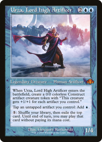 {R} Urza, Lord High Artificer (Retro) [Dominaria Remastered][DMR 296]