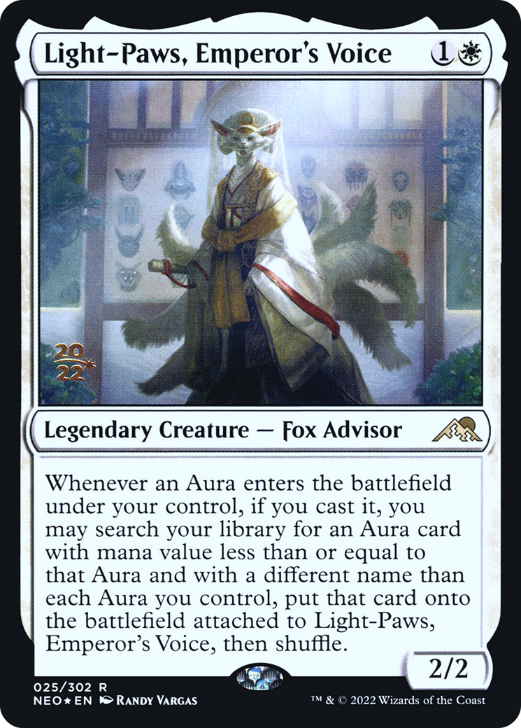 {R} Light-Paws, Emperor's Voice [Kamigawa: Neon Dynasty Prerelease Promos][PR NEO 025]