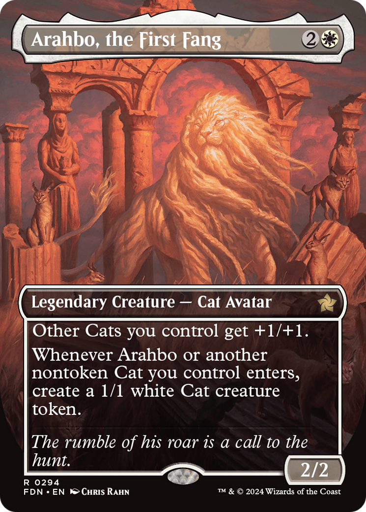 {@R} Arahbo, the First Fang (Borderless) [Foundations][FDN 294]