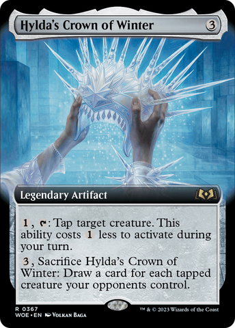 {@R} Hylda's Crown of Winter (Extended Art) [Wilds of Eldraine][WOE 367]