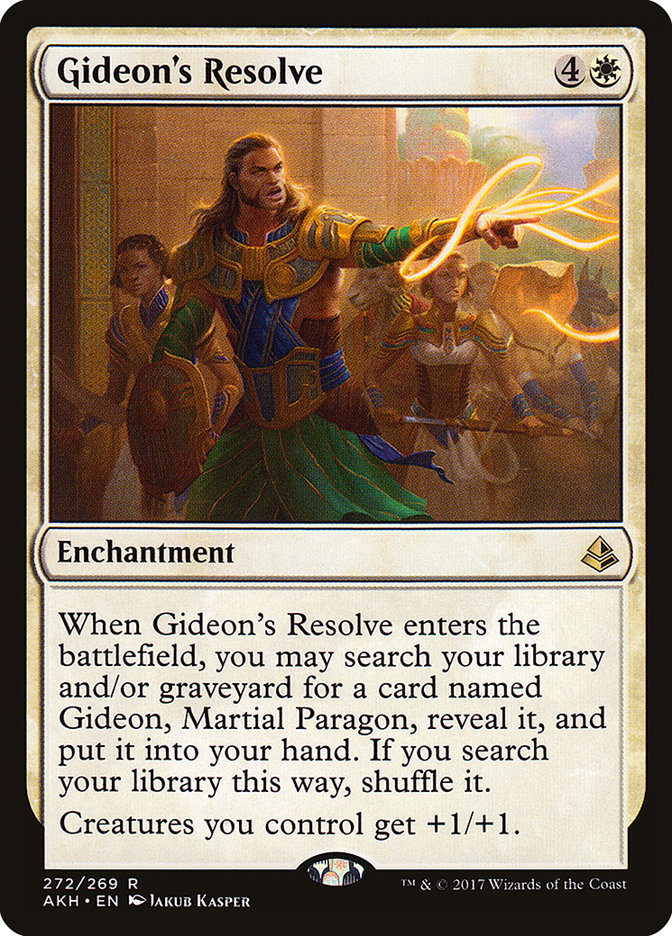 {R} Gideon's Resolve [Amonkhet][AKH 272]