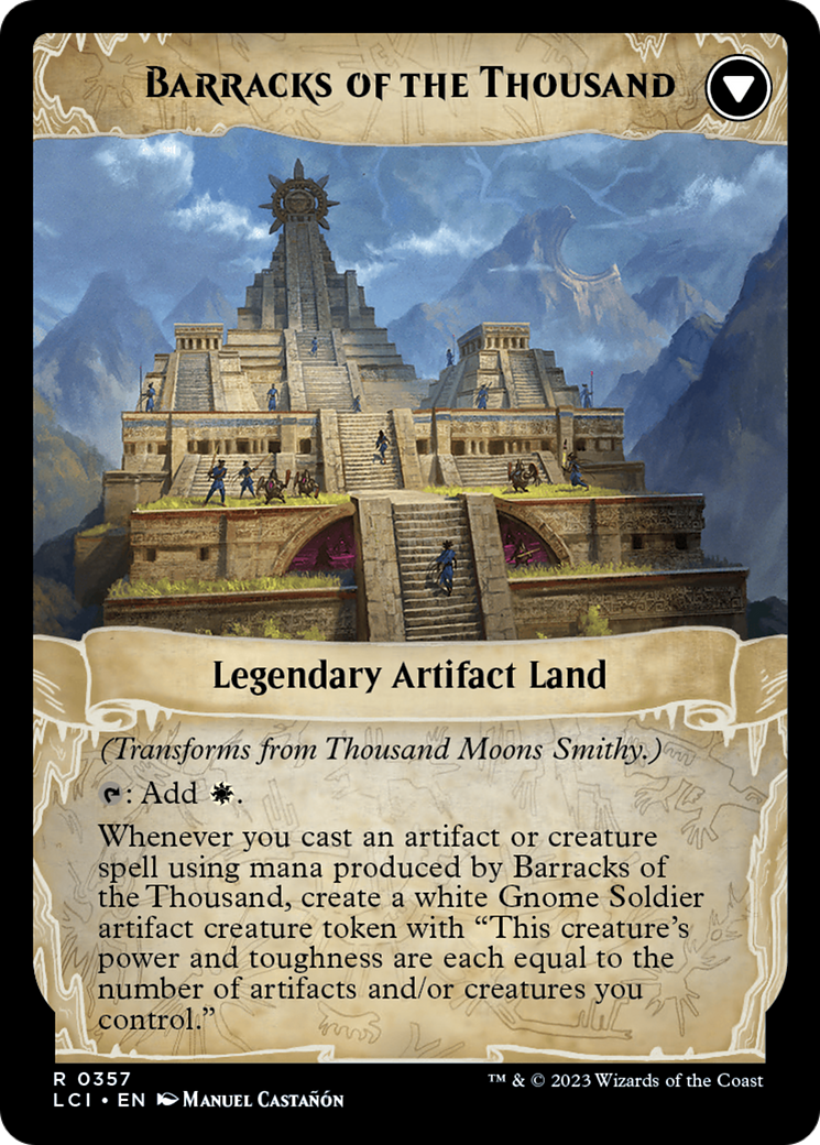 {@R} Thousand Moons Smithy // Barracks of the Thousand [The Lost Caverns of Ixalan Prerelease Cards][PR LCI 039]