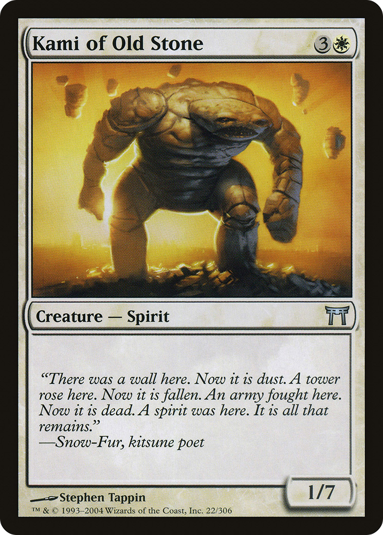 {C} Kami of Old Stone [Champions of Kamigawa][CHK 022]