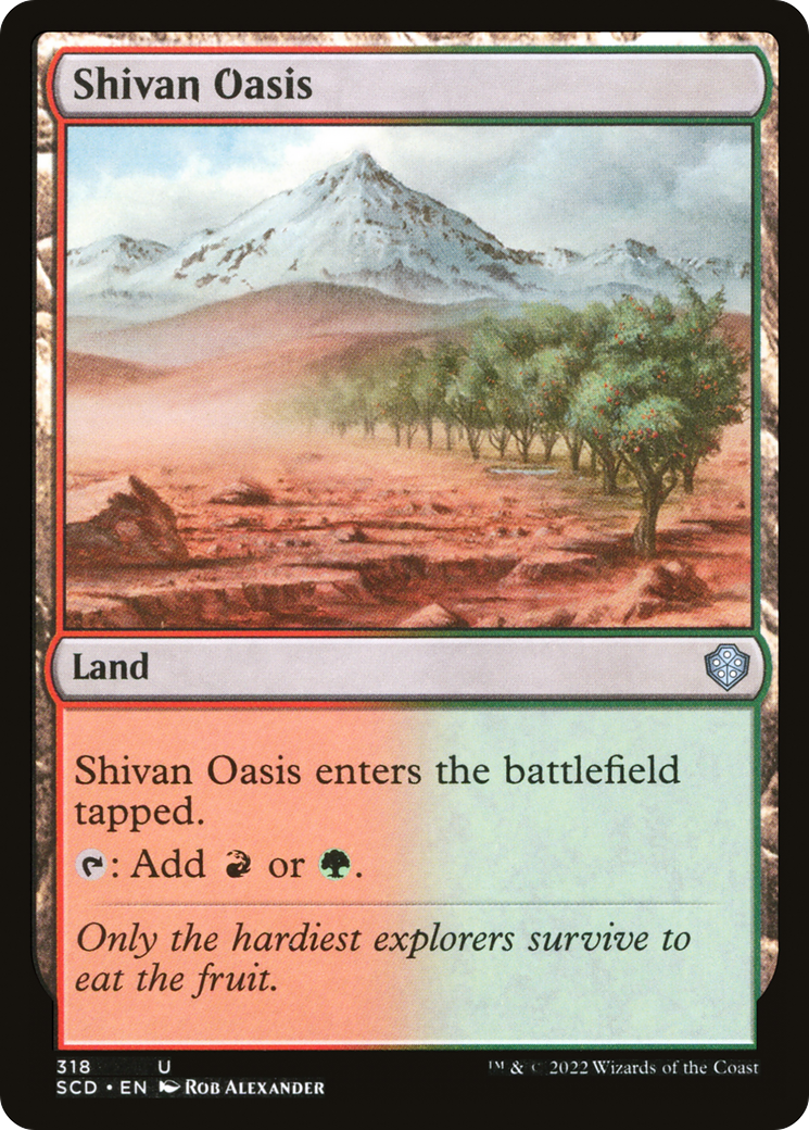 {C} Shivan Oasis [Starter Commander Decks][SCD 318]