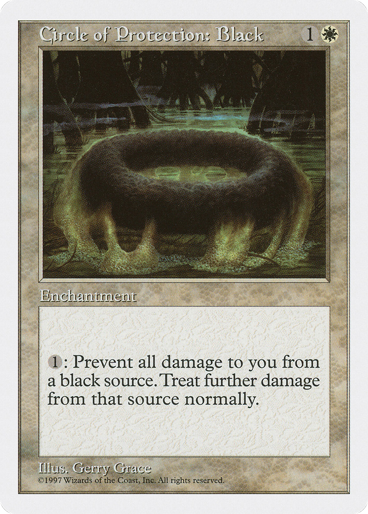 {C} Circle of Protection: Black [Fifth Edition][5ED 017]