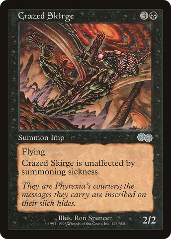 {C} Crazed Skirge [Urza's Saga][USG 125]