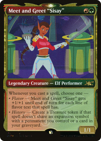 {R} Meet and Greet "Sisay" (Showcase) (Galaxy Foil) [Unfinity][UNF 515]