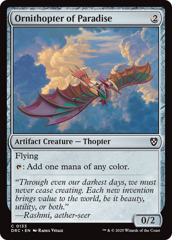 {C} Ornithopter of Paradise [Aetherdrift Commander][DRC 133]