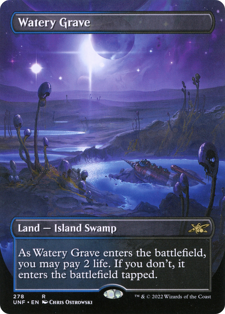 {R} Watery Grave (Borderless) [Unfinity][UNF 278]
