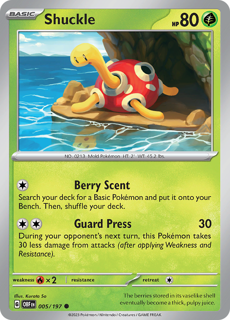Shuckle 5 - SV03 Obsidian Flames