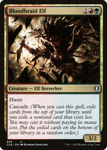{C} Bloodbraid Elf [Commander Legends: Battle for Baldur's Gate][CLB 839]