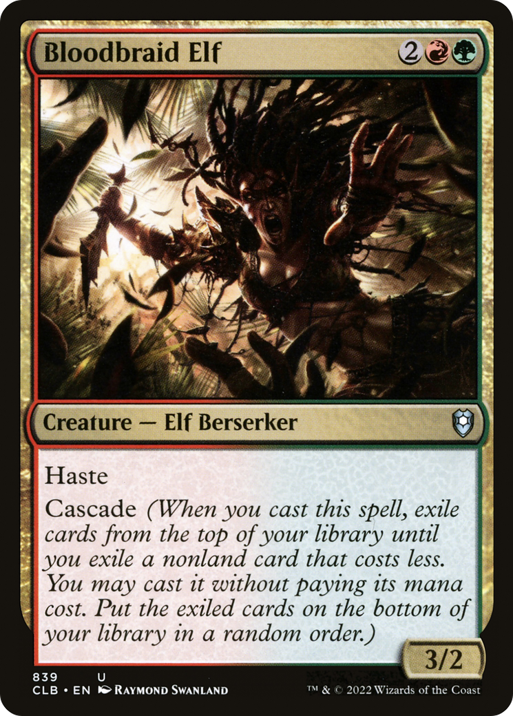 {C} Bloodbraid Elf [Commander Legends: Battle for Baldur's Gate][CLB 839]