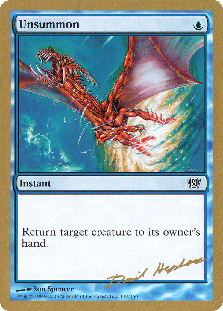 {C} Unsummon (Dave Humpherys) [World Championship Decks 2003][GB WC03 DH112]