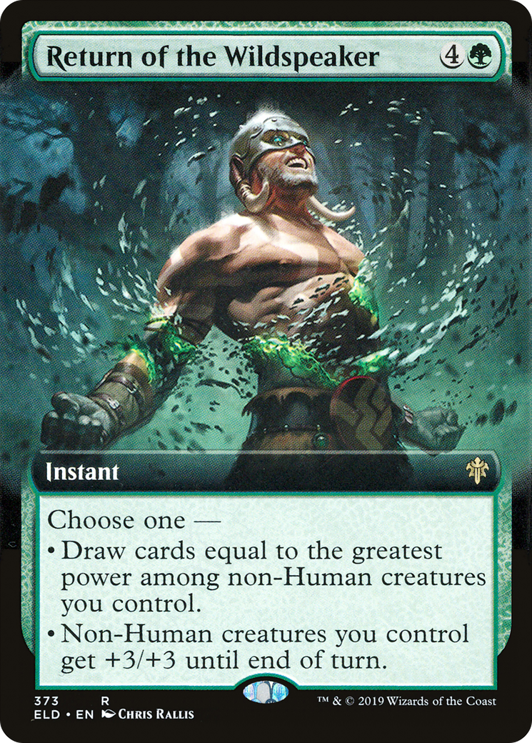 {R} Return of the Wildspeaker (Extended Art) [Throne of Eldraine][ELD 373]