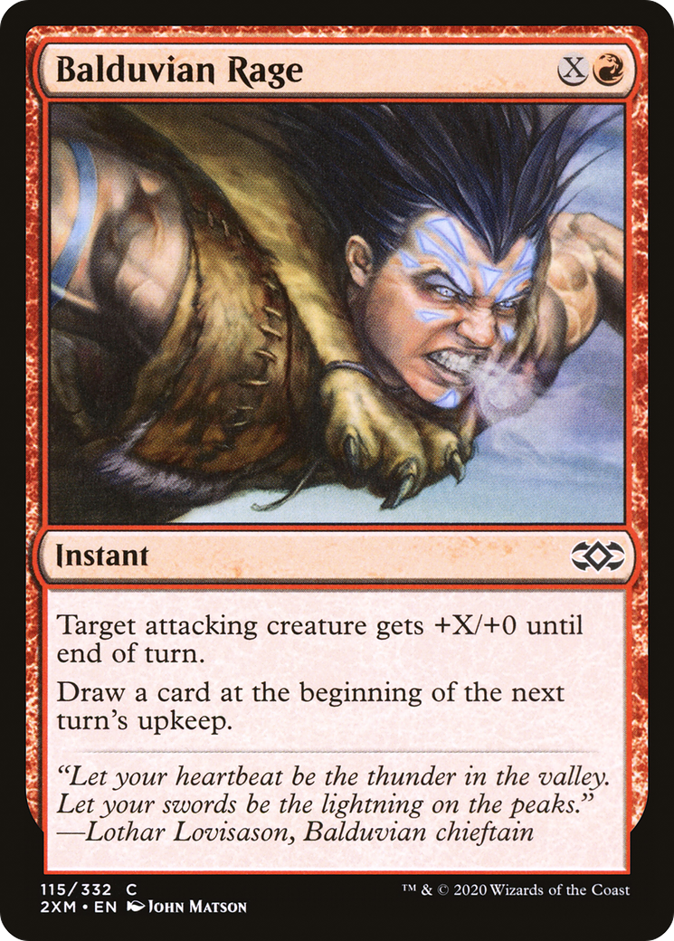 {C} Balduvian Rage [Double Masters][2XM 115]