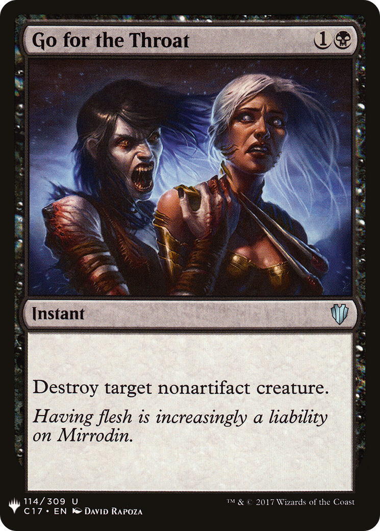 {C} Go for the Throat [Mystery Booster][LS C17 114]