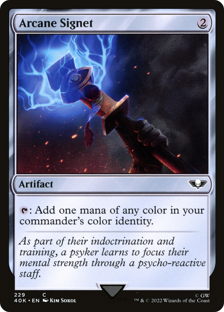 {C} Arcane Signet (229) [Universes Beyond: Warhammer 40,000][40K 229]