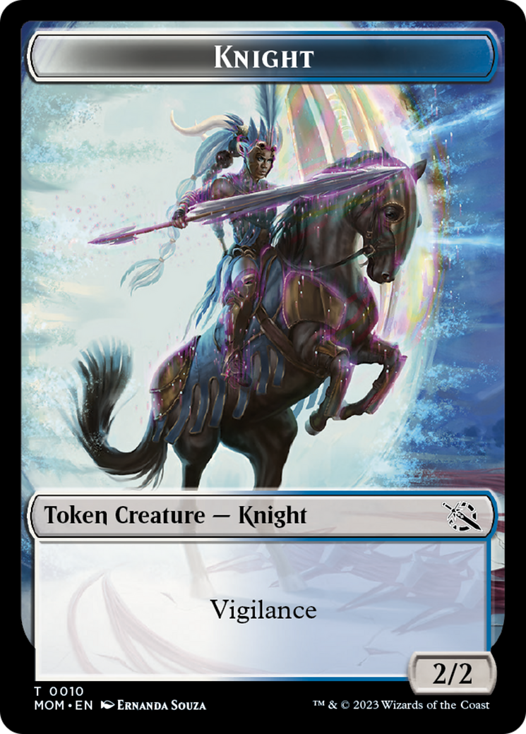 {T} Knight Token [March of the Machine Tokens][TMOM 010]