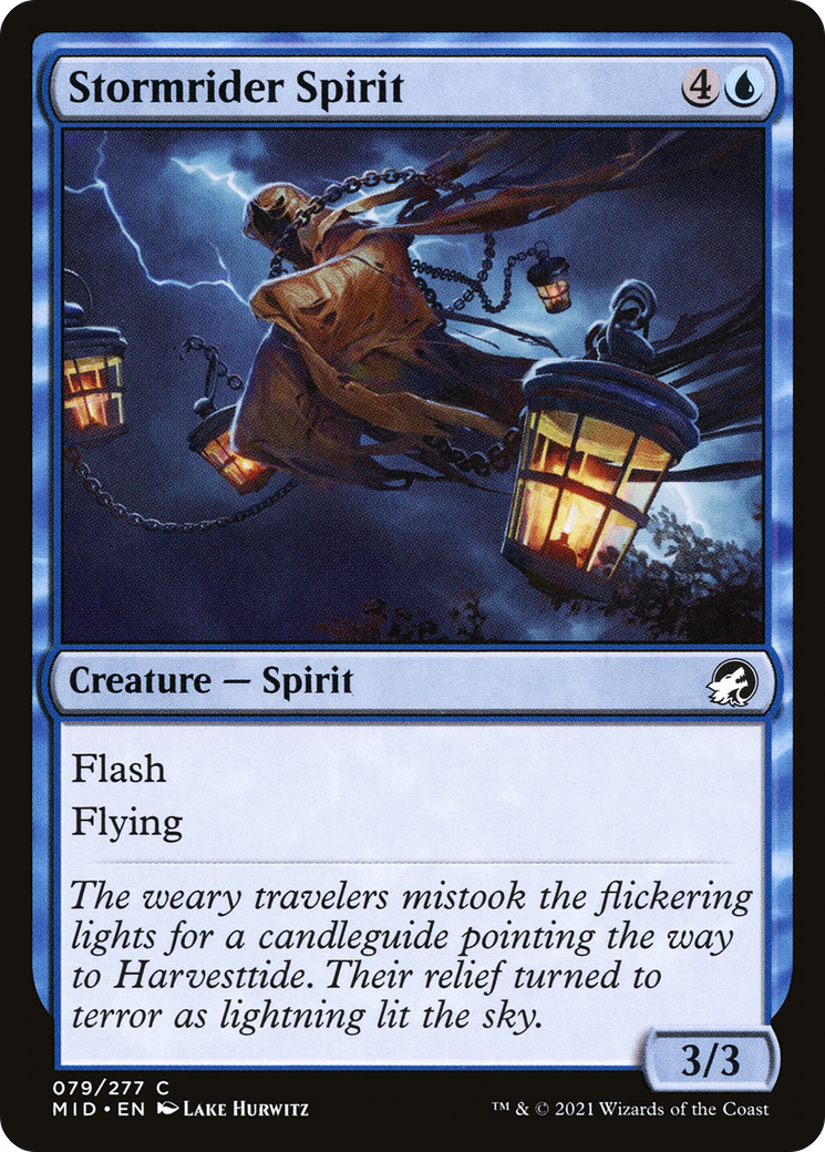 {C} Stormrider Spirit [Innistrad: Midnight Hunt][MID 079]