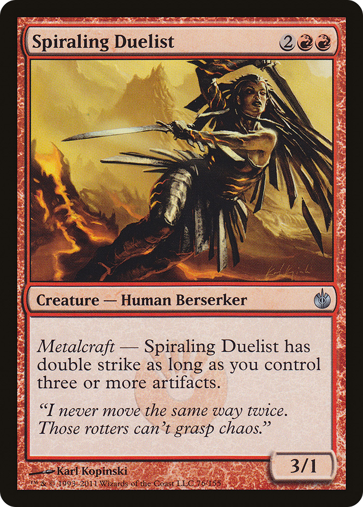 {C} Spiraling Duelist [Mirrodin Besieged][MBS 076]