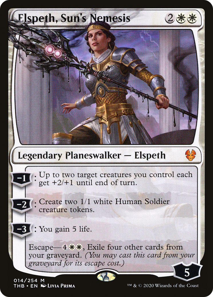 {R} Elspeth, Sun's Nemesis [Theros Beyond Death][THB 014]