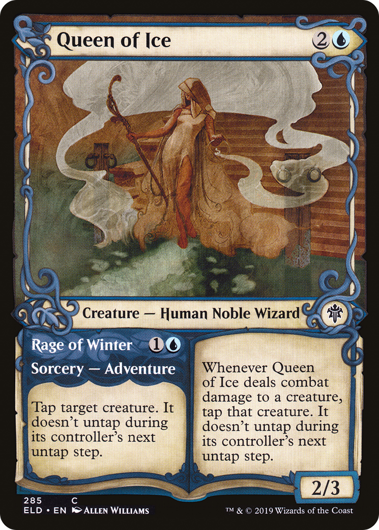 {C} Queen of Ice // Rage of Winter (Showcase) [Throne of Eldraine][ELD 285]