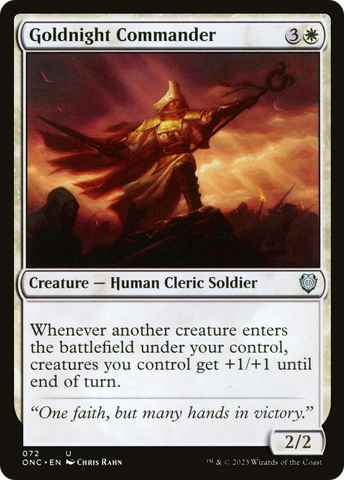 {C} Goldnight Commander [Phyrexia: All Will Be One Commander][ONC 072]