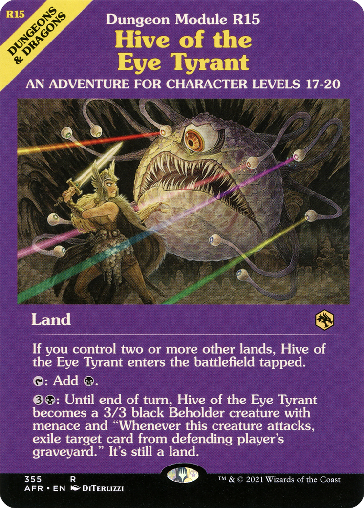 {R} Hive of the Eye Tyrant (Dungeon Module) [Dungeons & Dragons: Adventures in the Forgotten Realms][AFR 355]