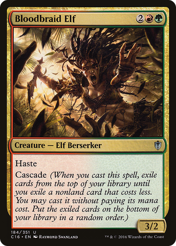 {C} Bloodbraid Elf [Commander 2016][C16 184]