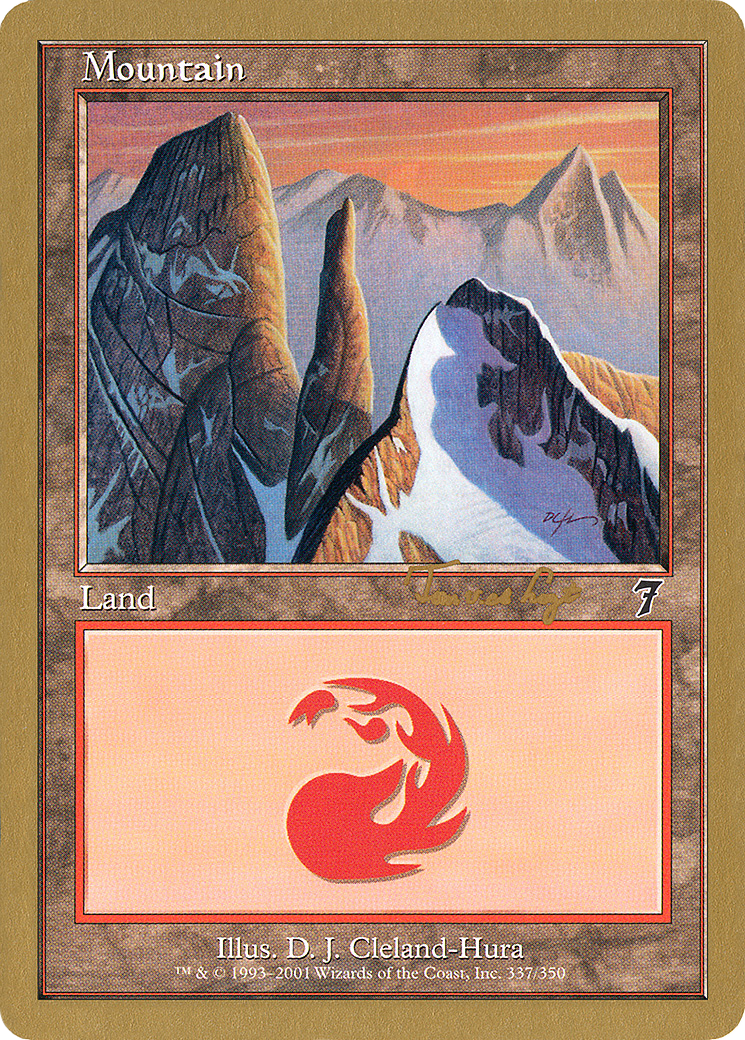 {B}[GB WC01 TVDL337] Mountain (337) (Tom van de Logt) [World Championship Decks 2001]