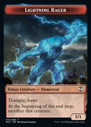 {T} Lightning Rager // Rogue Double-sided Token [Streets of New Capenna Commander Tokens][TNCC 019]