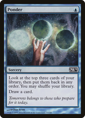 {C} Ponder [Magic 2012][M12 073]