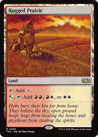 {R} Rugged Prairie [Tarkir: Dragonstorm Commander][TDC 389]