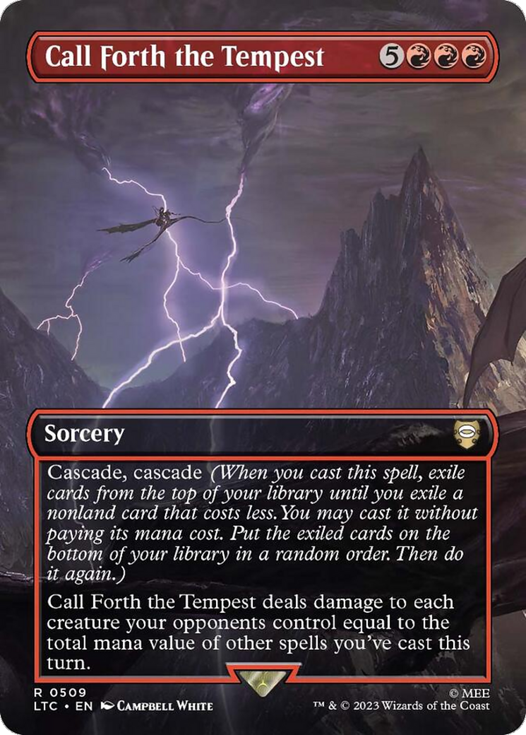 {R} Call Forth the Tempest (Borderless) [The Lord of the Rings: Tales of Middle-Earth Commander][LTC 509]