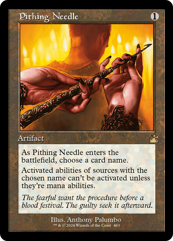 {R} Pithing Needle (Retro Frame) [Ravnica Remastered][RVR 463]