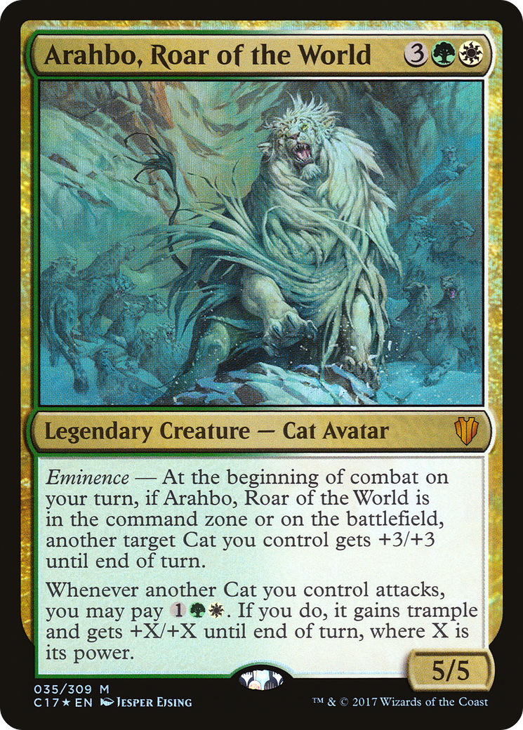 {R} Arahbo, Roar of the World [Commander 2017][C17 035] - Misty Mountain Games