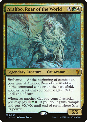 {R} Arahbo, Roar of the World [Commander 2017][C17 035]