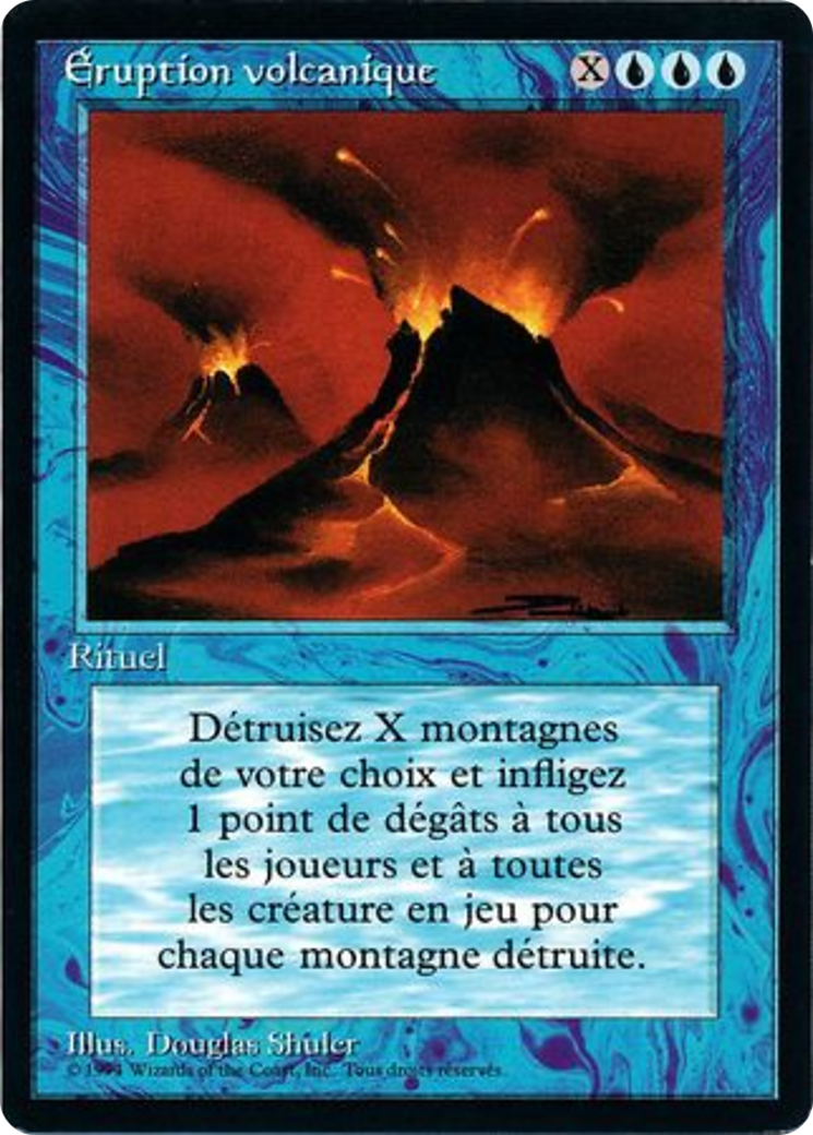 {F} Volcanic Eruption [Foreign Black Border][FBB 3ED 089]