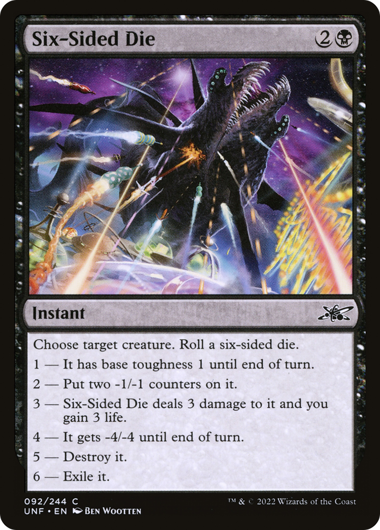 {C} Six-Sided Die [Unfinity][UNF 092]