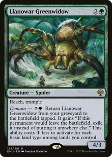 {R} Llanowar Greenwidow [Dominaria United][DMU 169] - Misty Mountain Games