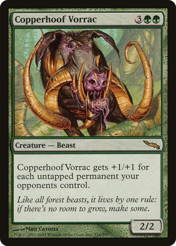 {R} Copperhoof Vorrac [Mirrodin][MRD 116]