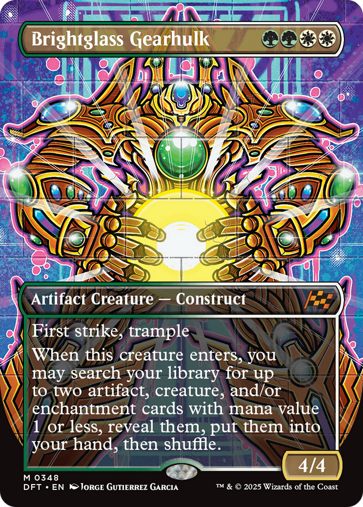 {@R} Brightglass Gearhulk (Borderless) [Aetherdrift][DFT 348]