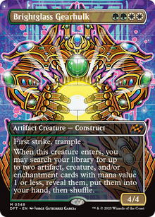 {@R} Brightglass Gearhulk (Borderless) [Aetherdrift][DFT 348]