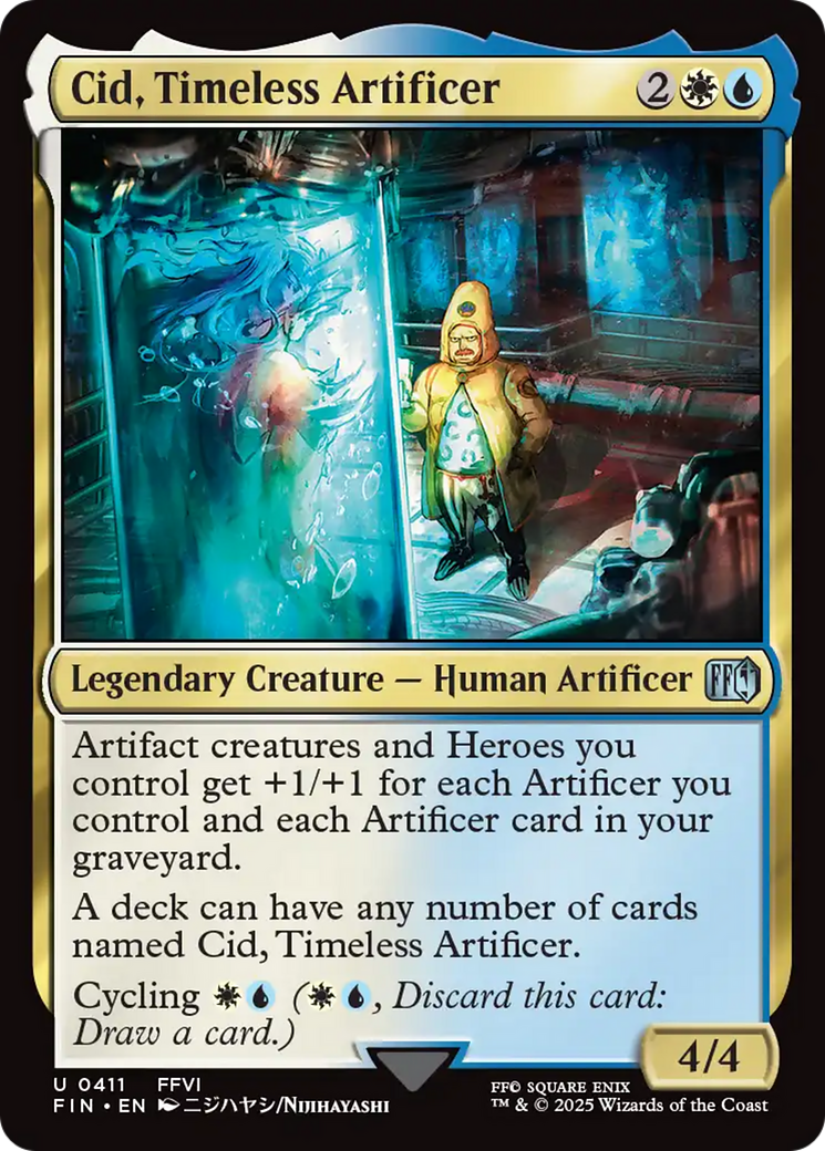 {@C} Cid, Timeless Artificer (0411) [FINAL FANTASY][FIN 411]