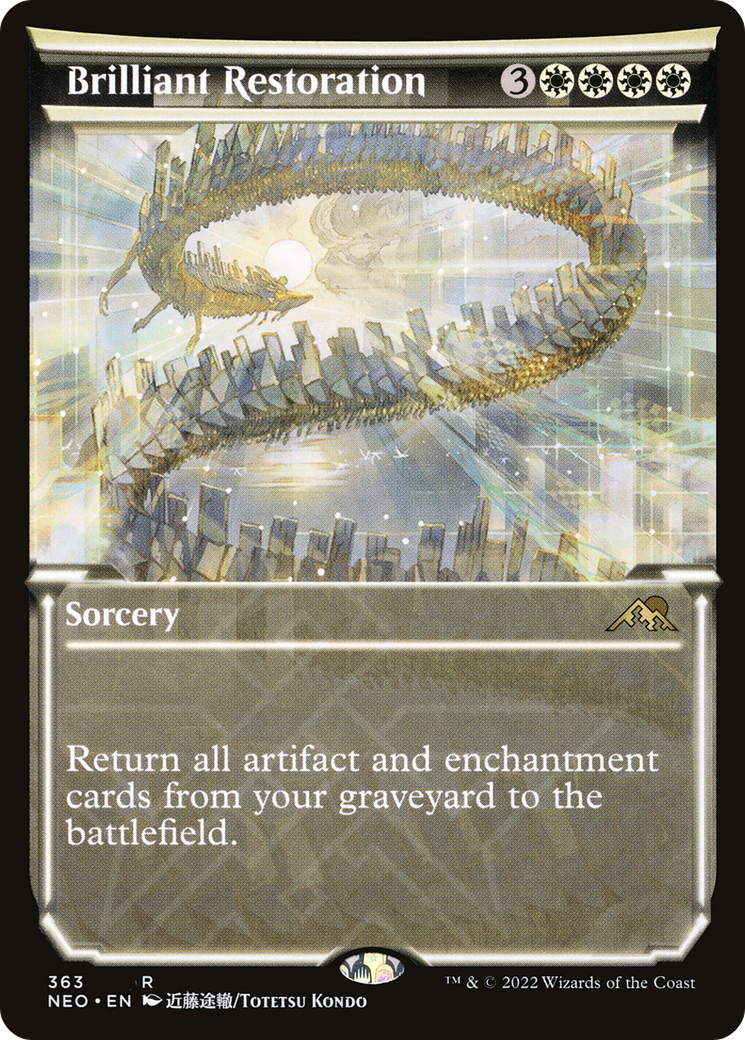 {R} Brilliant Restoration (Showcase Soft Glow) [Kamigawa: Neon Dynasty][NEO 363]