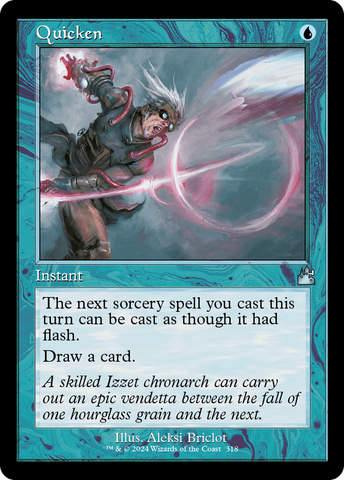 {C} Quicken (Retro Frame) [Ravnica Remastered][RVR 318]