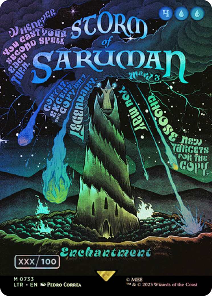 {R} Storm of Saruman (Borderless Poster) (Serialized) [The Lord of the Rings: Tales of Middle-Earth][SR LTR 733]