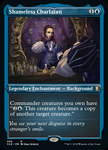 {R} Shameless Charlatan (Foil Etched) [Commander Legends: Battle for Baldur's Gate][CLB 488]
